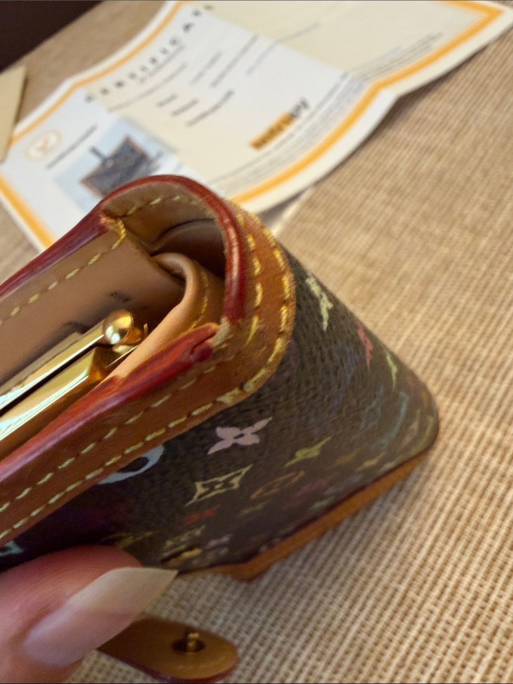 Louis Vuitton Multicolored Compact Wallet - Picture 9 of 12